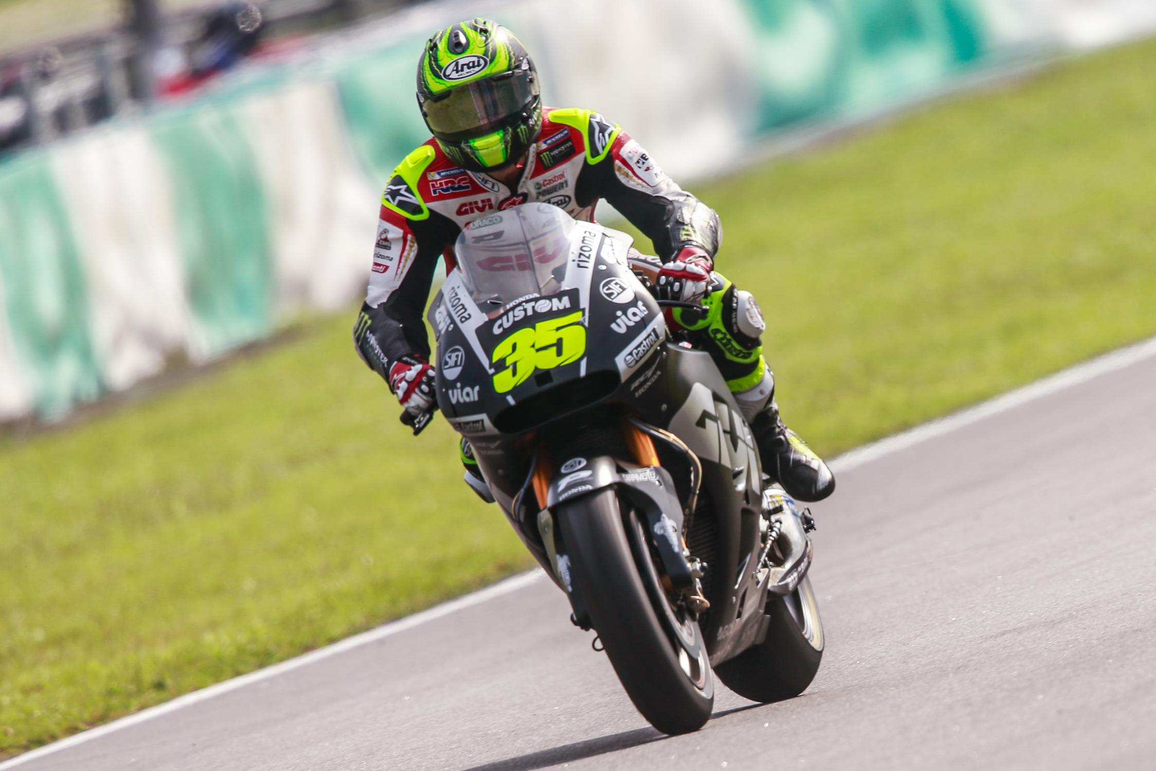 Crutchlow sixth after first day Sepang test