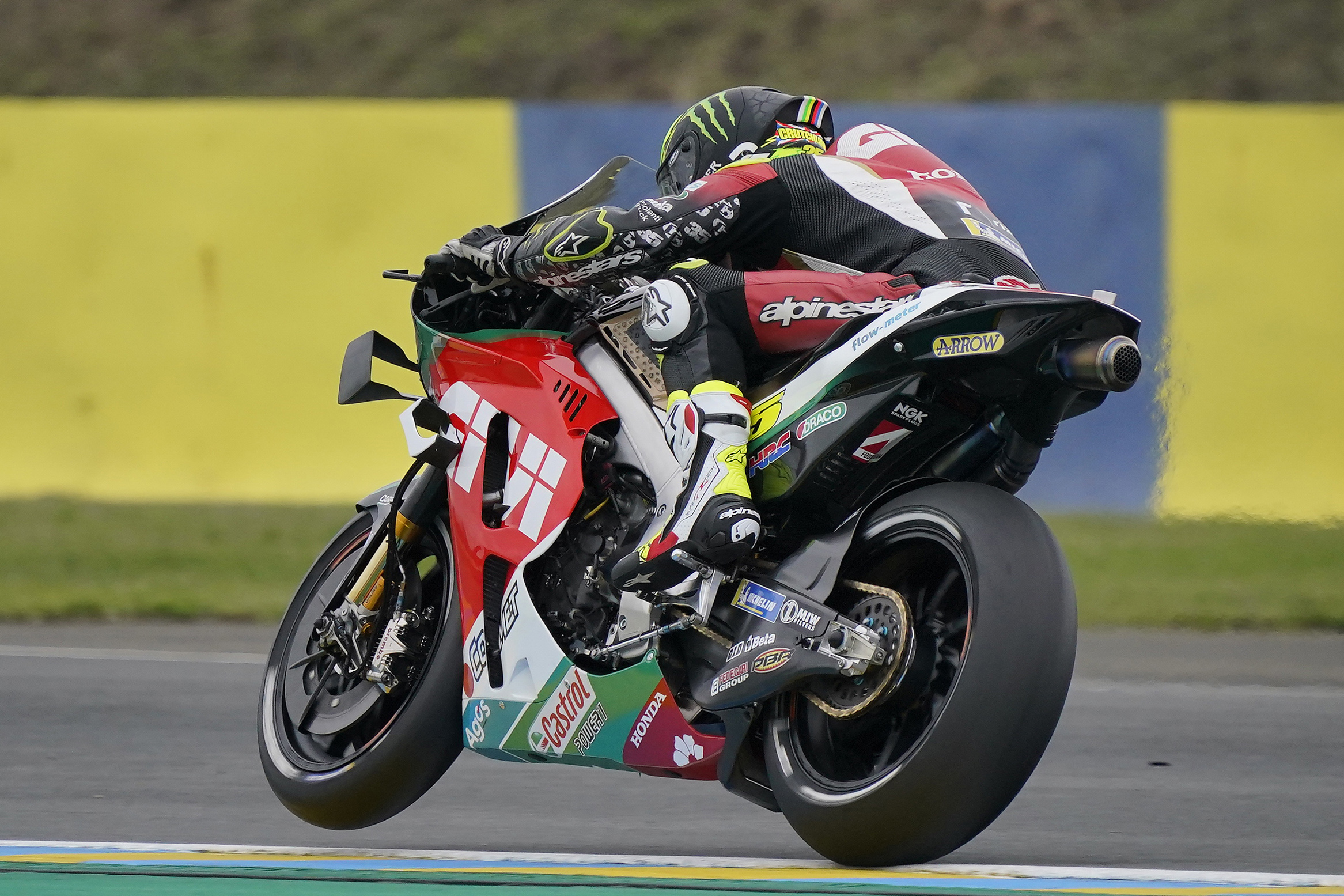 Positive first day for Crutchlow in rainy France